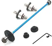 Metal Upgraded Differential, Transmission Assembly, for WLtoys 1/12 124016 124017 124018 124019 124007 124008 RC Car Parts(Sky Blue)