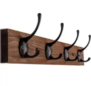 Coat Hooks for Wall,Coat Rack Wall Mounted, Hat Rack and Hat Hooks with 4 Hoo...