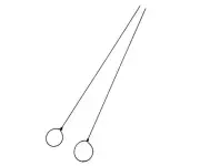 2XFlexible Threading Hook for Beading, Weaving Looms & Singer 114E, 114W;Cornely