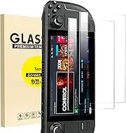 KNOXS Pack of 2 Screen Protectors for Steam Deck OLED, Tempered Glass [9H Anti-Scratch] HD Clear Full Screen Protector Protective Glass Gaming Hand Consoles Display Cover