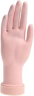 AUTSUPPL Flexible Nail Tips Insertable Model Manicure Practice Hand Nail Art Tools Right Hand