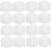 [Healeved] 20pcs Boys and Girls Chef Hat Set Paper Chef Cap Lightweight Non-Woven Fabric Disposable Comfortable Great for Cooking Classes Home Use White