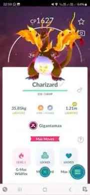 Pokémon Trade Go Non Shiny Gigantamax Charizard READ DESCRIPTION
