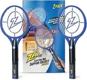 Zap It Bug Zapper - Fly Zapper Racket - Rechargeable Bug Zapper Racket, 4,000 Volt, USB Charging Cable, 2 Pack