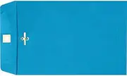 LUXPaper 9 x 12 Open End Envelopes | Clasp | Pool Blue | 80lb. Text | 50 Qty