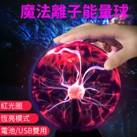 在飛比找蝦皮購物優惠-Usb靜電離子球燈 氛圍燈小夜燈 魔法感應靜電球燈