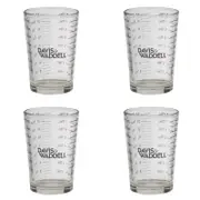 4PK Davis & Waddell Essentials Glass Measuring Cup 6x8.5cm - Clear