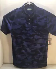 Ben Hogan Men’s Performance Short Sleeve Crew Blue Camo shirt Medium 38-40 New