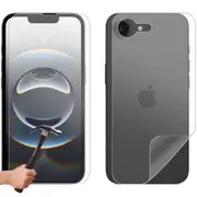Tempered Glass Screen Protector Guard for Apple iPhone 16e Front and Film Back