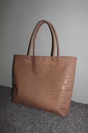 AUTHENTIC NAPOLEON PERDIS COSMETICS TOTE BAG TAN/LIGHT BROWN , BRAND NEW, NO TAG