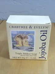 Crabtree Evelyn Jojoba Oil Triple Milled Soap 50g 1.76OZ Shea Butter Shell