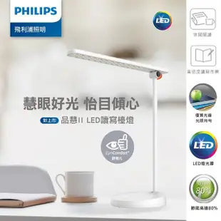 【Philips 飛利浦照明】66137 品慧 II LED調光讀寫檯燈(7.4W 66127再升級版)