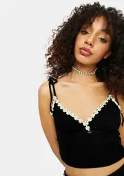[dELiA*s by Dolls Kill] Outta Sight Outta Mind Daisy Trim Cami Top