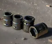 4 Pcs 1” Drive 6 Pts Shallow Impact Socket Set 1”, 1-1/8”, 1-1/4”, 1-3/8” CR-MO