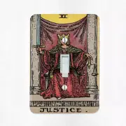 Justice Tarot Card Light Switch Cover Arcana Astrology Mysticism Divination