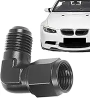 90 Degree Elbow Swivel | Coupler Union Fitting Adapter,Black Aluminum Male Swivel Expander Car 90 Degree Swivel Coupler Union Fitting Adapter with 360° Rotation for Men Borato
