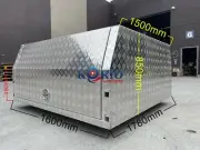 Aluminium Canopy Toolbox Dual CabUte Truck Jack Off Canopy Toolbox 1780x1600x850