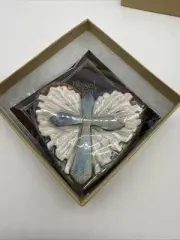 Genuine Ceramic Raku Hand Formed Blessed Heart By Artist Jeremy Diller Gift Box