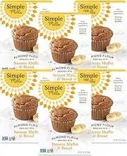 Simple Mills Almond Flour Baking Mix, Banana Muffin & Bread Mix - Gluten Free, Plant Based, Paleo Friendly, 9 Ounce (Pack of 6)