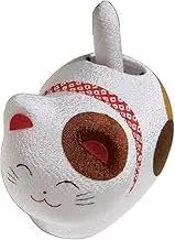 Chirimen Silk Jananese Mike Neko Calico Cat Solar Powered Maneki Neko