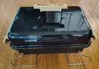 WEBER-MARLBORO Go-Anywhere 90's Gas Grill BBQ Tabletop Black Wood Handles
