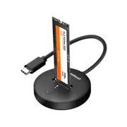 Mbeat H1 USB 3.2 Gen2 10Gbps M.2 Portable NVMe & SATA SSD Mini Dock Black