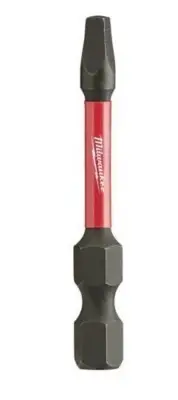 8x Milwaukee SHOCKWAVE SQUARE/ROBERTSON IMPACT SCREWDRIVER BIT R2x50mm*USA Brand