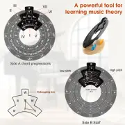 Circle of Fifths Wheel Guitar Chord Tool Metal Melody Tool Chord Wheel tyEvb