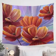 Floral Art the Bloom of the Poppy Tapestry