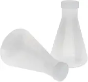 MagiDeal 2Pcs 250ml Graduated Narrow Mouth Plastic Erlenmeyer Flask Conical Flask Lab