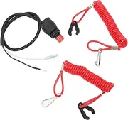 Engine Lanyard Marine Outboard Emergency Switch Lanyard PVC+ABS Replacement for - Outboard Motors