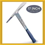 ESTWING Burpee Rock Pick 17" Geologist Tool w Pointed Tip & Shock Reduction Grip