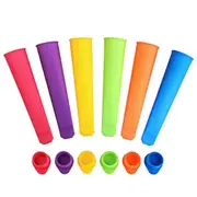 Ice Cream Popsicle Maker Silicone Mold 6 PC