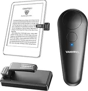 vanwirel RF Remote Control Page Turner Compatible with Kindle Reading, iPhone, iPad, iOS Android Tablets Reading Novels Taking Photos