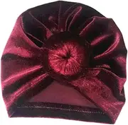 [IWOWHERO] 4pcs Turban Knot Caps Hat for Soft and Warm Headbands for Christmas Newborn Hospital Hats Hair Accessories