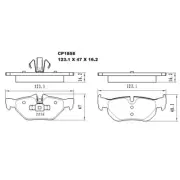 Premier Rear Ceramic Brake Pads DB1858 CP1858 suits ATE Calipers suits Bmw 1 Ser