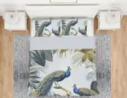 3D Blue Peacock 1793NA Bed Pillowcases Quilt Cover Duvet Andrea haase Fay