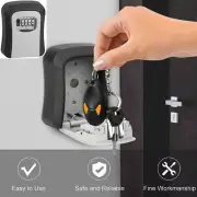 Wall Mounted 4-Digit Combination Key Lock Storage Safe Security Box Outdoor Home