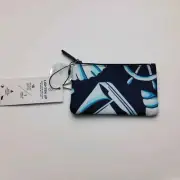 Vera Bradley Zip ID Case Shore Enough Turtle Sailboat Keychain
