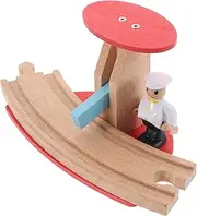 Wooden Train Accessory Pretend Train Road Block Railway Road Block Railway Model Toy