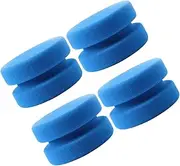 HEALEEP 5 Pcs Double Sided Cleaning Sponges for Car Maintenance and Waxing Durable Polishing Tools for Kitchen and Bathroom Extra Thick and Absorbent Sponges Blue