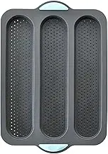 Sub Roll Baking Pan | Non-Stick Loaf Pan Sandwich Baking Liners | 24x34.5cm/9.4x13.6inch French Bread Pan, Silicone Professional Bakeware Baking Mould for Cakes Pies Breads