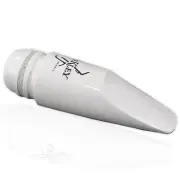 Barkley Vintage ZZ EcoLine White Alto Sax Mouthpiece w Ligature & Cap
