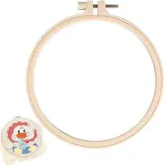 [Generic] Sewing Rings Hoops, Cross Stitch Hoop, Dot Cross Hoop Display Earrings, Round Cross Stitch Earrings for Sewing and