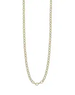 Lagos 18K Yellow Gold Signature Caviar Beaded Oval Link Necklace, 18
