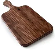 Brazos Home Dark Walnut Wood Cutting Board for Kitchen, Seasoned, Chopping Board, Wood Cheese Board, Charcuterie Platter, Ideal for Serving or Chopping Fruit, Vegetables, Cheese or Meat, 13x7,Medium