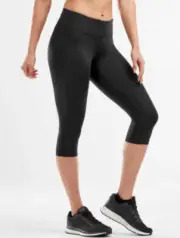 2XU Women's MID-RISE COMPRESSION 3/4 TIGHT WA2865b BLK / DBK Size: XL NWT