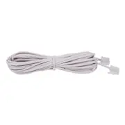 6P2C RJ11 Male to Male Plug Telephone Line Cable Wire 5M X3F2F2