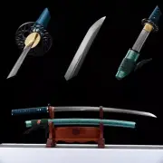 battle ready UNOKUBI-ZUKURI folded steel blade full tang japanese katana sword