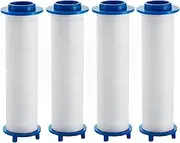 PRAOFRT Pack of 4 Shower Head Filters, Shower Head Filter, PP Cotton Filter for Shower Head Removal of Chlorine Residue, Sediment Cartridge Filtered, 10.5 x 2 cm Universal Clean Water Core Cotton Core